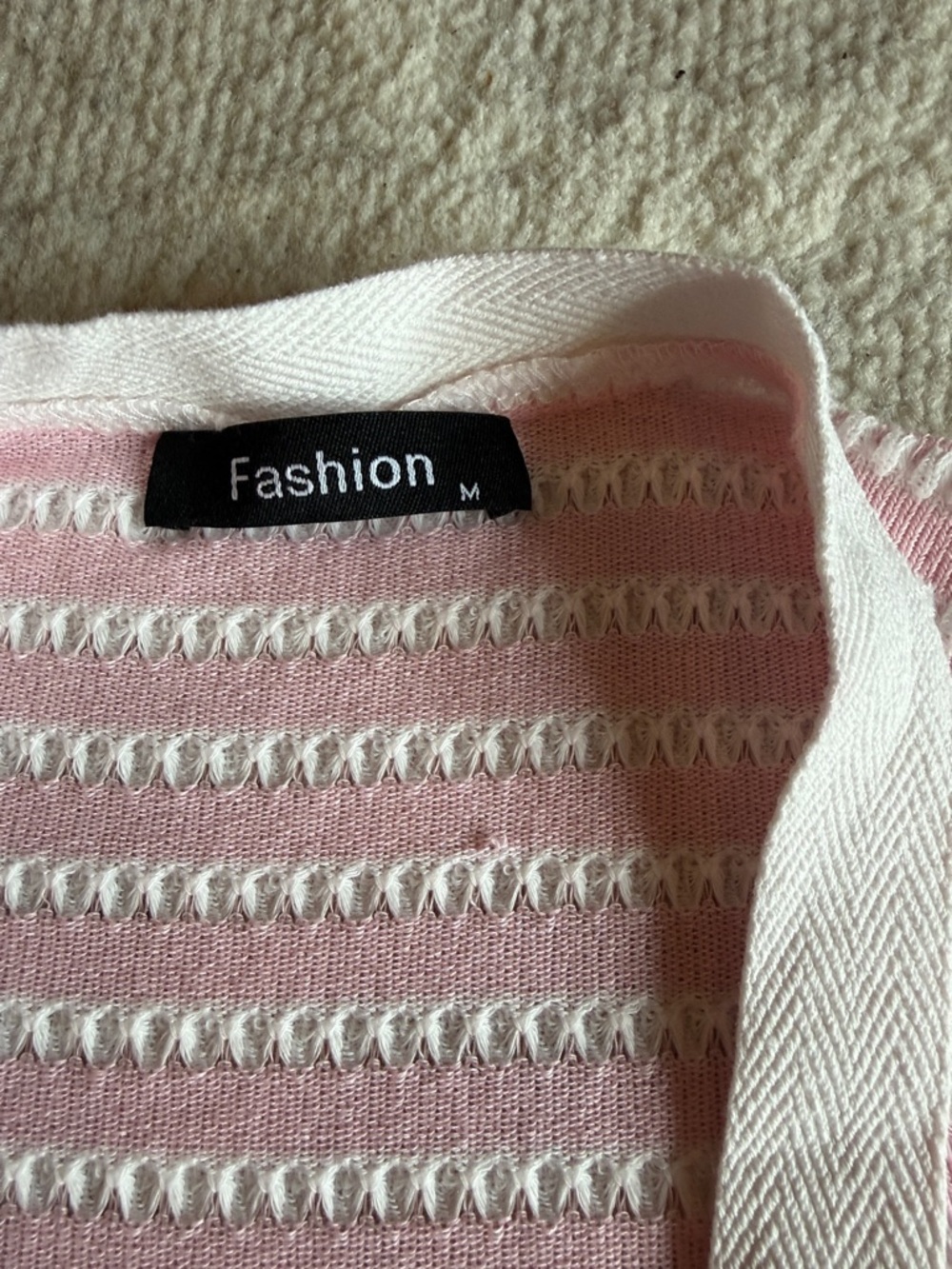 Pink Button-Front Ribbed Midi Dress - Picture 5 of 6